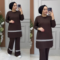 5350 ŞERİTLİ TAKIM K95 KAHVE