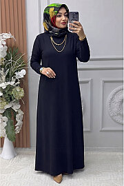 6480 BASİC SANDY ELBİSE K90 SİYAH