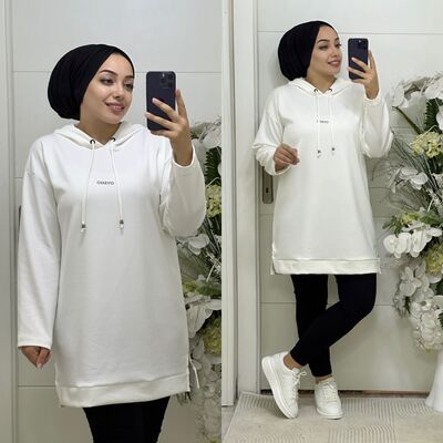 8750 OYSHO TUNİK K60 BEYAZ - 1