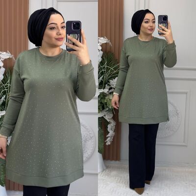 8920 PIRILTI TUNİK K70 HAKİ - 1