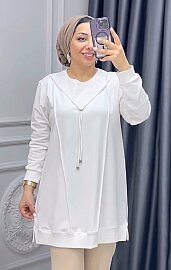 8990 KOMPAKT TUNİK K100 BEYAZ